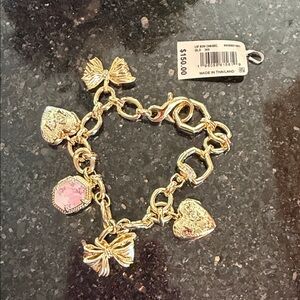 Kendra Scott Gold Bracelet with Pink Accents